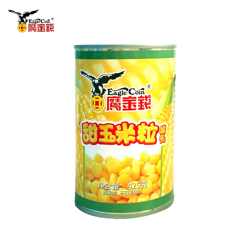 In Brine Tinned 425G Corn Kernels China Manufactory Yellow Corn Price Vegetables China Sweet Corn