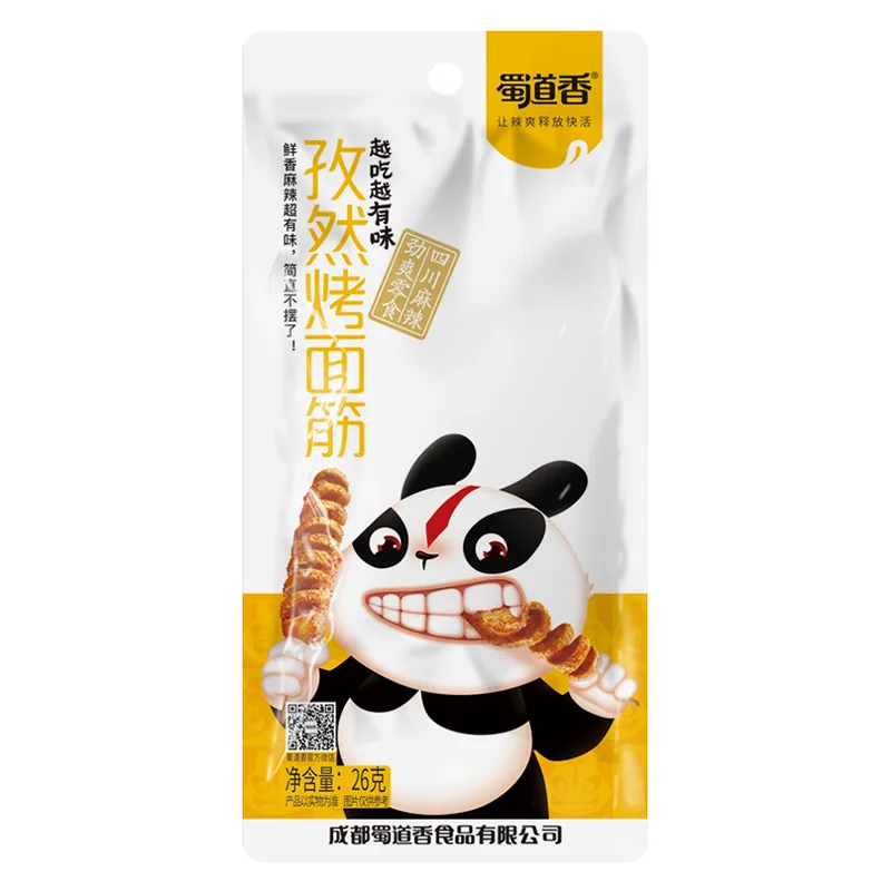 ShuDaoXiang жареный глютен с тмином китайский пряный закуски 26 г Kaomianjin OEM продукты вкусные Сычуань еда Оптовая жизненно Whe