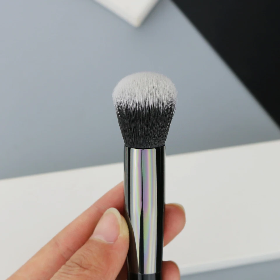 BEILI High quality Black and Silver Contour brush Beauty make up brush Amazon Hot seller Makeup brushes private label