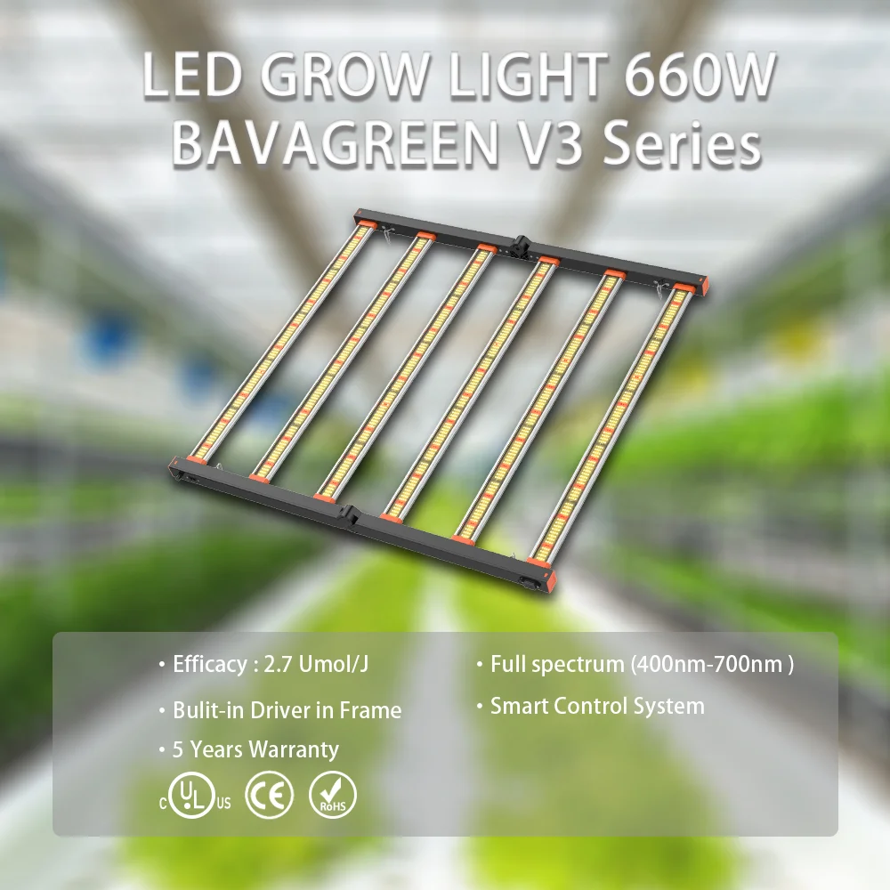 2022 latest generation 2023 top seller V3 full cycle spectrum OEM Factory 8 Bars 660W 800W 1000W led grow strip light