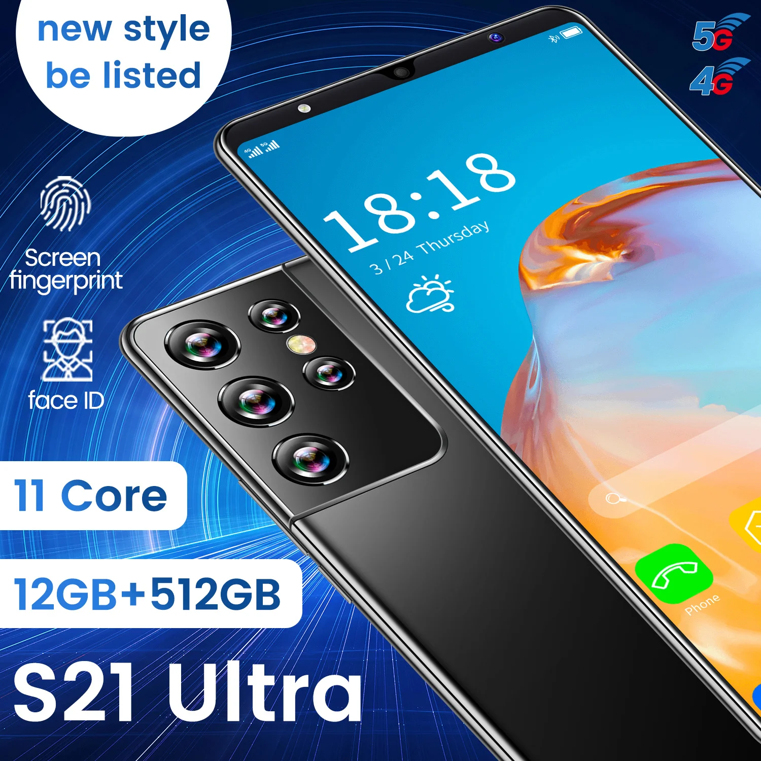 
Model Cell Phone Working Face Unlocked Oppo Find X3 5G Official Original New Mobile Phon 