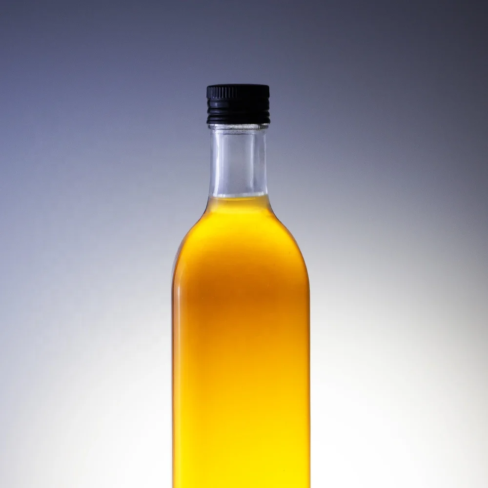 750 ml Round Olive Oil Bottle 700 ml Cooking Oil Glass Bottle With Screw Cap