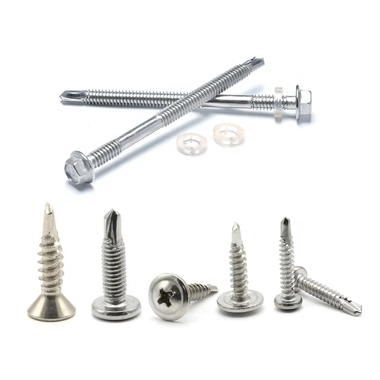 Кровельные винты с шестигранной головкой из нержавеющей стали 316 ST4.2