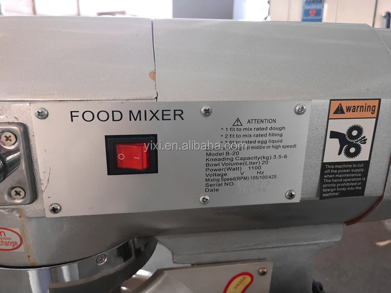 Heavy duty 304 stainless steel 20L/30L/40L/50L large planetary food mixer for commercial use