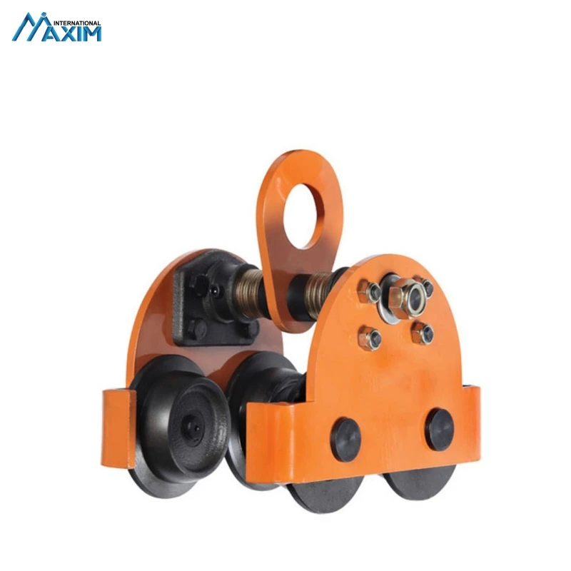 High Quality Yellow Heavy Duty  Alloy Steel Manual Trolley