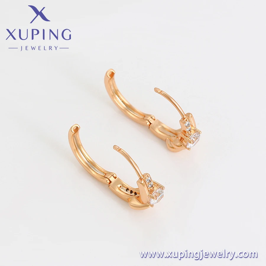 X000019179 Xuping jewelry new design set diamond 18K gold ladies charm jewelry environmental protection copper earrings