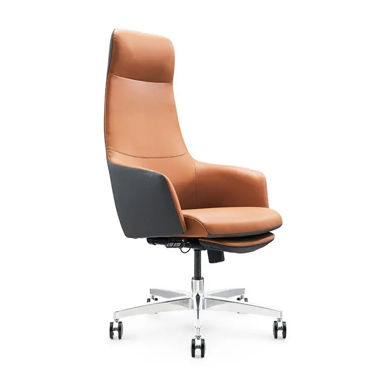 Foshan Luxury Ergonomic Swivel Manager Executive Leather Office Chairs