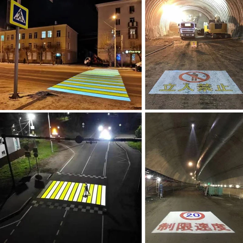 80W IP65 Outdoor waterproof advertising gobo projector light customize logo projector floor Welcome light Production warning