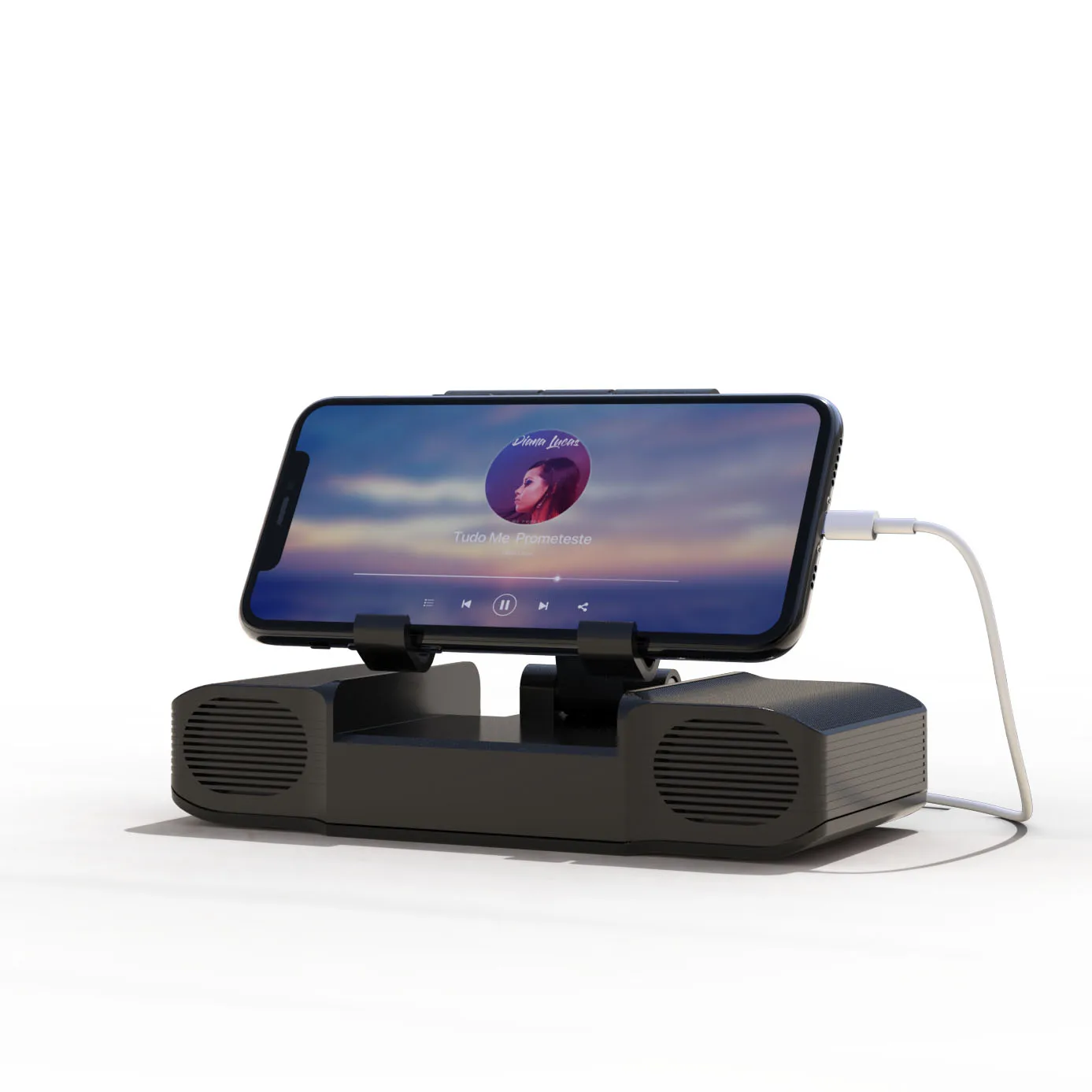 
Quality earphone wholesale speaker with power bank and phone holder 