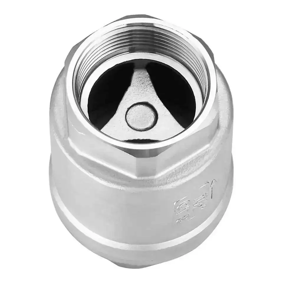 Screw End Stainless Steel Metal Vertical Type Water Oil Pipe Control water check valve DN80 steel check valve