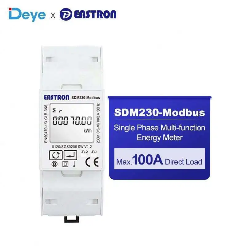 Hot Sale Eastron SDM230-Modbus 220V PV Sensor Meter Intelligent Digital Display A SINGLE Phase Miniature Electronic