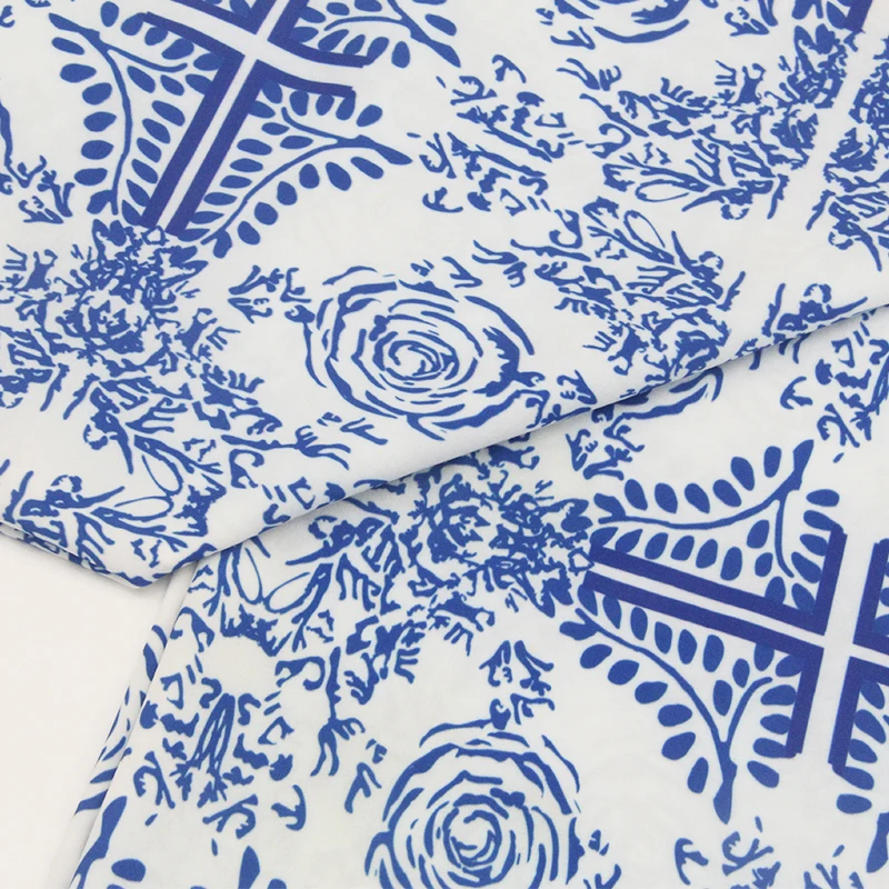 premium stretch fabrics Fashion dress flower print high quality material 95 polyester 5 elastane fabric four way stretch