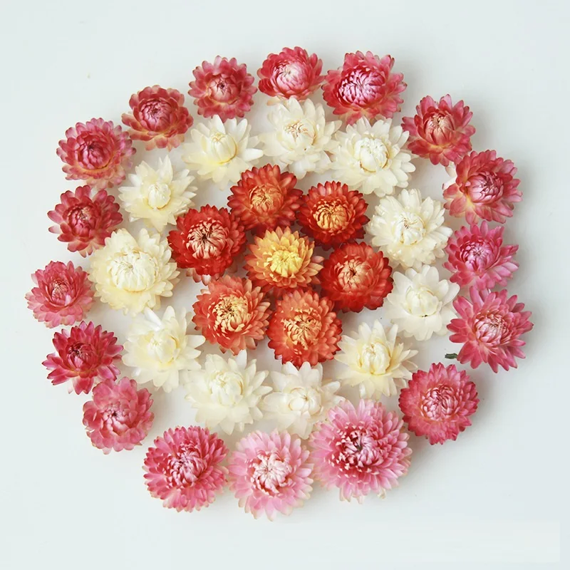 Соломенная головка хризантемы Ароматизированная свеча сушеный цветок материал «сделай сам» упаковка стеклянная бутылка украшение