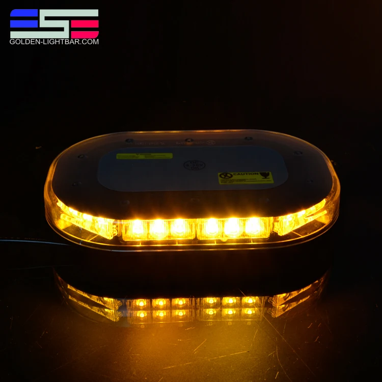 
Super Slim Amber 3W Magnet Mounted Mini Led Light Bar 