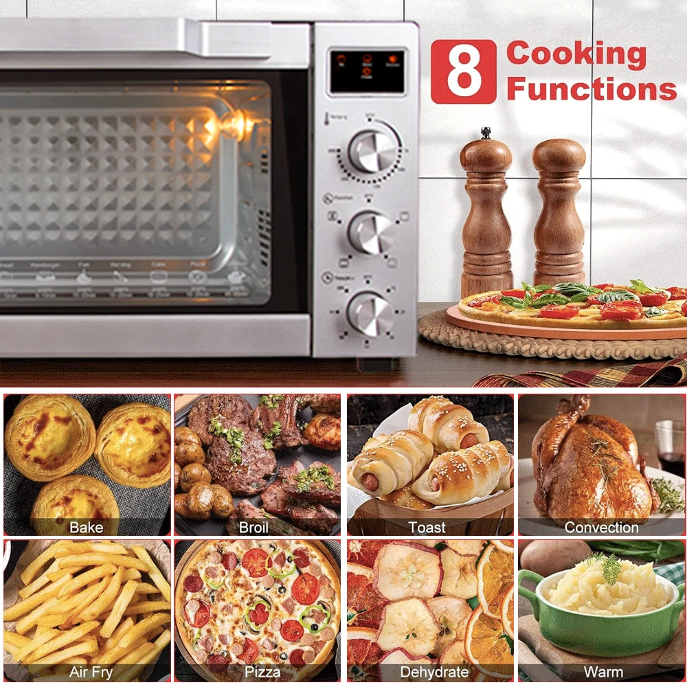 KX-645 Countertop Cookware Electrical Stainless Steel Ovens Rotisserie Oven Electric 45L Conviction Oven