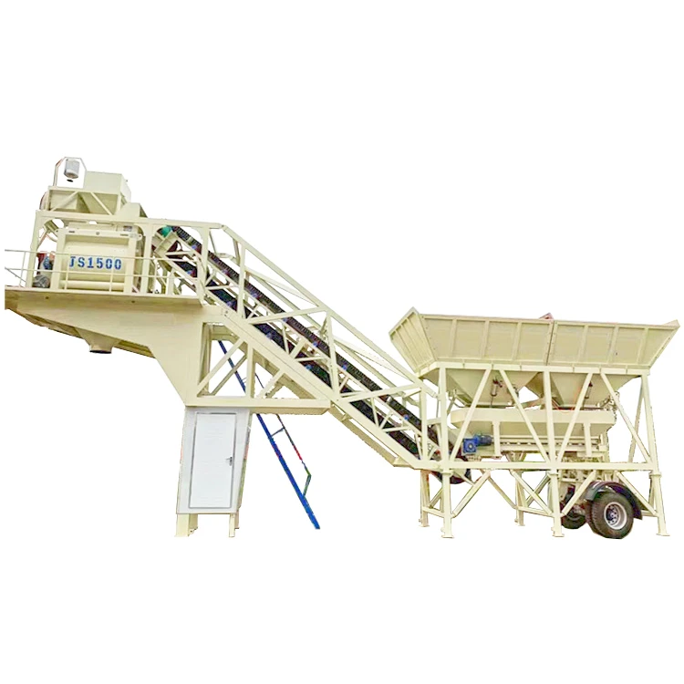 Low Price mobile YHZS35 automated hopper accessories specialized  Mixing Station Control Concrete Batching Machine
