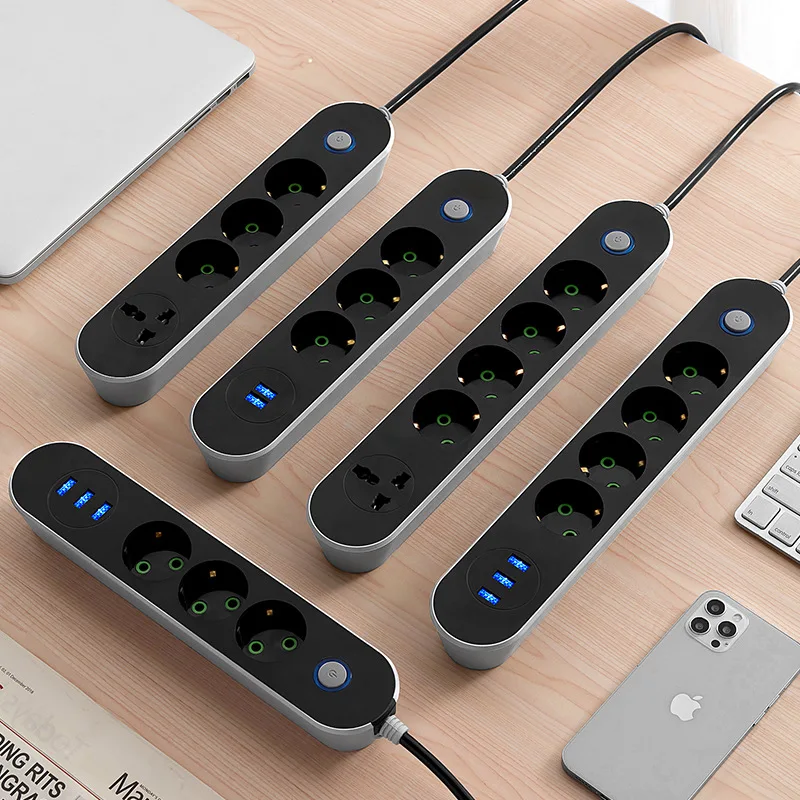 Электрический сетевой фильтр с USB-портами