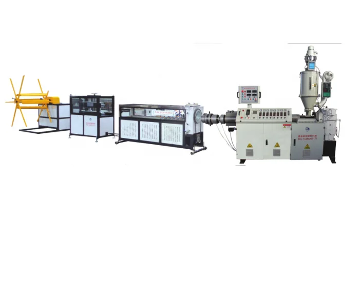 SJ90/30  25mm~200mm HDPE PVC PP  Carbon Spiral Pipe Machine production line