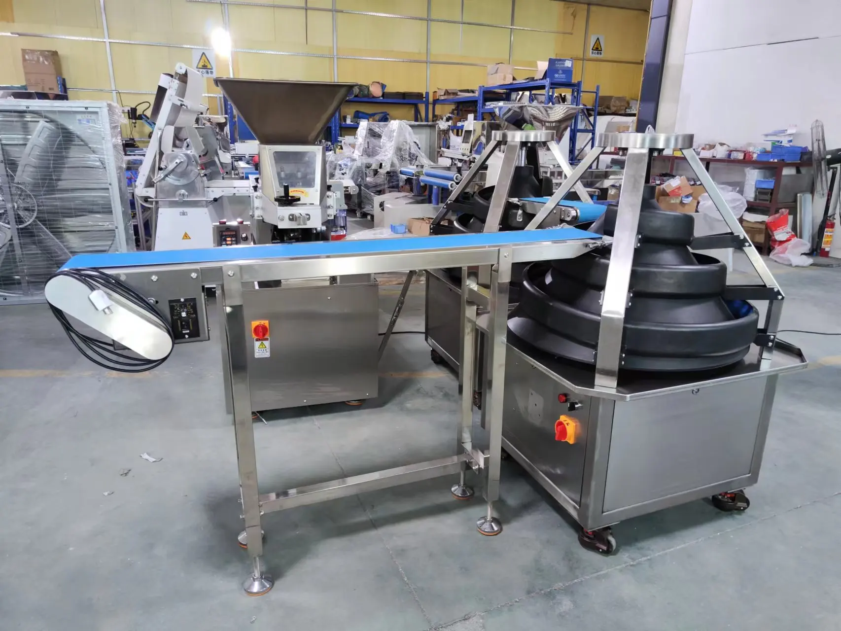 Automatic Continuous Cutter and Rounder Machine Dough divider machine Ideal for Large-Scale Food Manufacturing