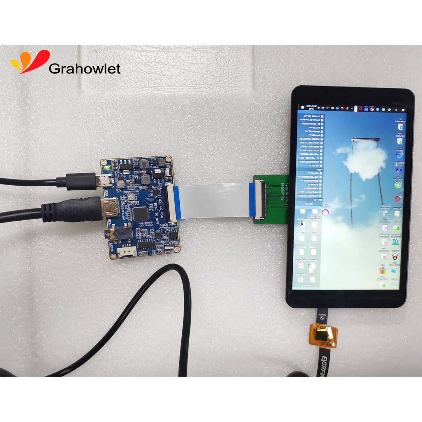 IPS 720x1280 500cd/m2 MIPI lcd panel PCAP touch screen 5 inch capacitive tft lcd touch display module