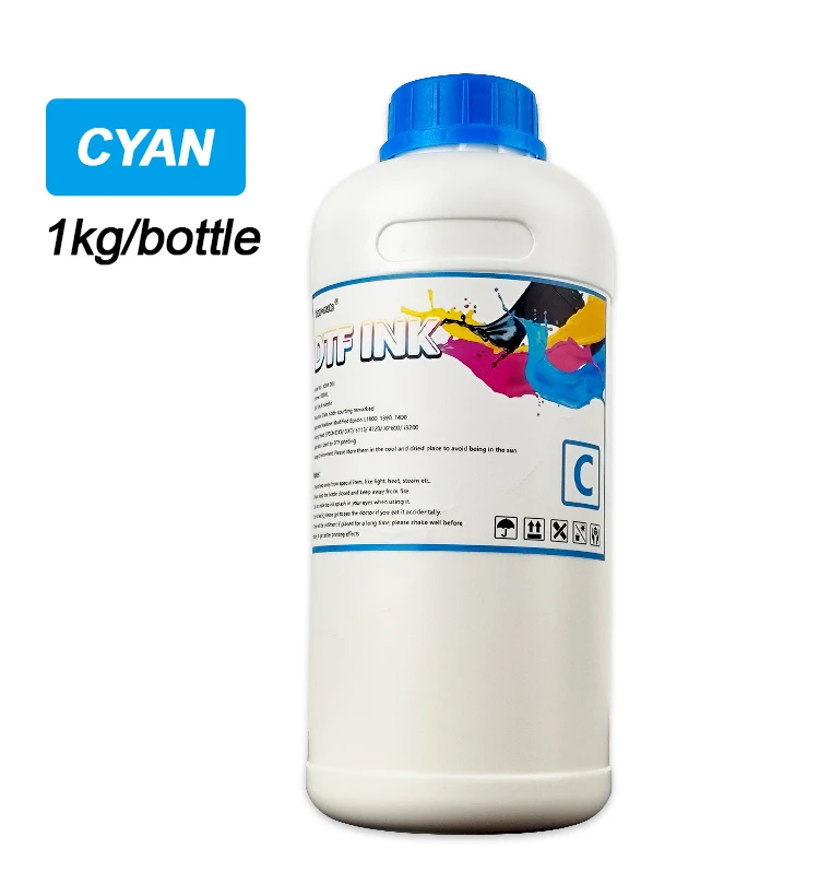 Dtf supplies film powder Eco-friendly waterproof sunproof DTF Ink for white ink printer dtf printer and hot melt powder PET film