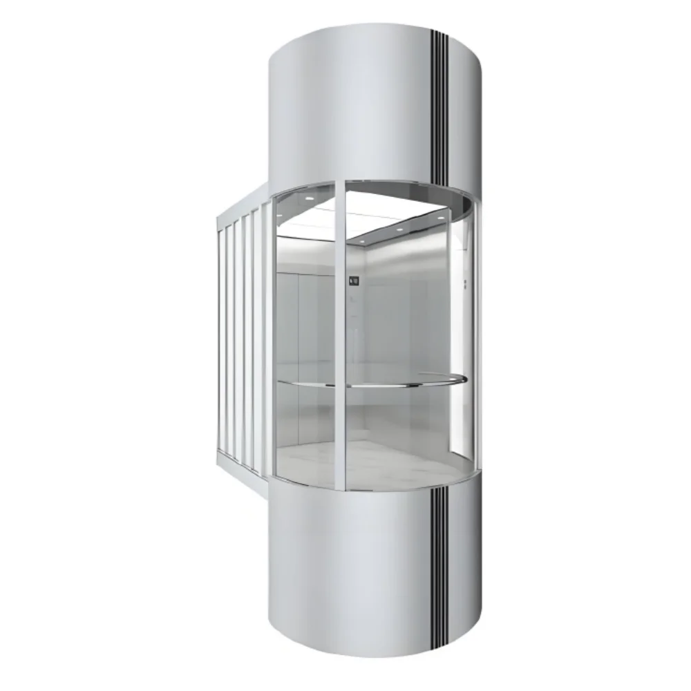 GOTS otis elevator round elevator 360 Panoramic Sightseeing platform circular semicircular elevator