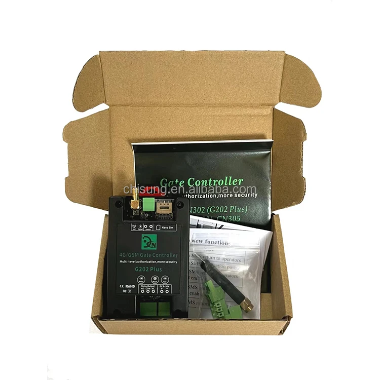 GSM 202 Plus 2G or 4G Relay Switch Remote Access Controller wifi gate opener relay switch by free phone call