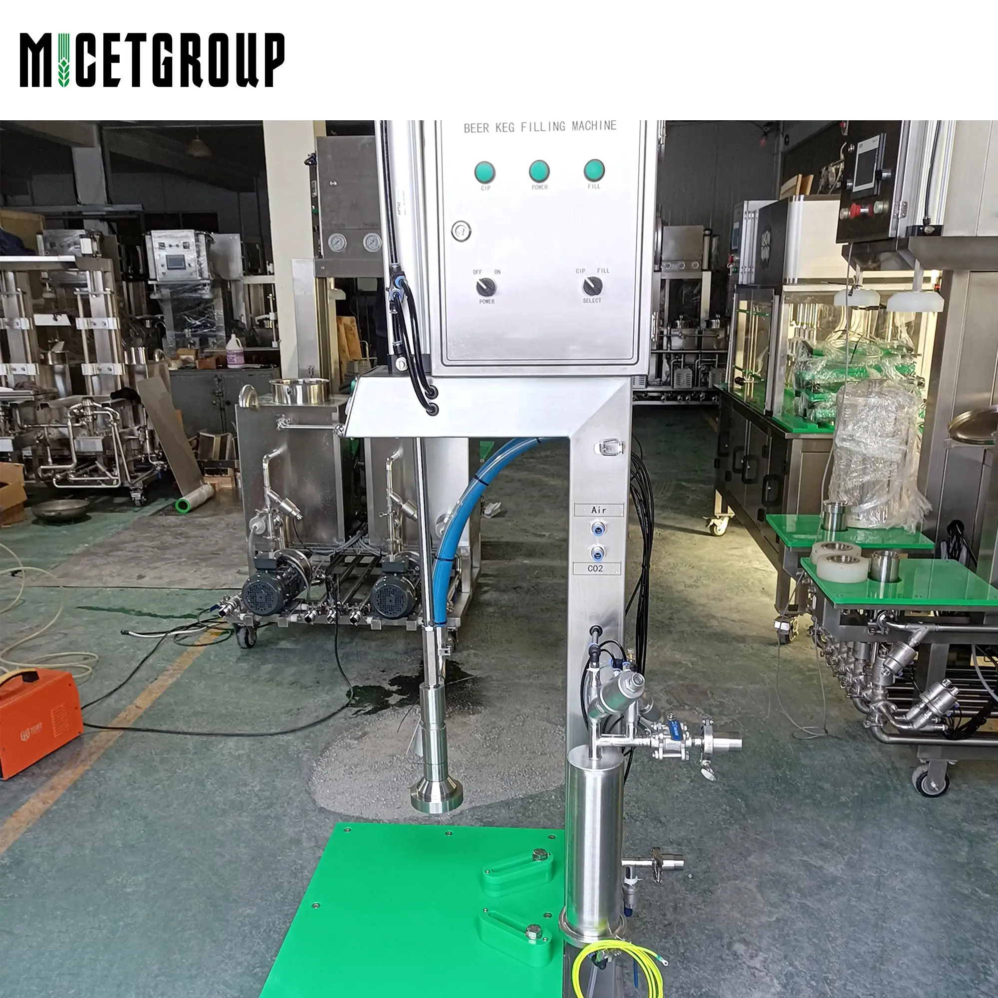 One Station automatic isobaric beer keg filling machine single head barrel filler