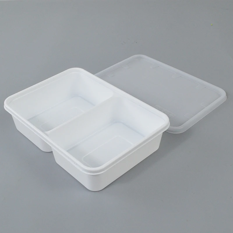 2 3 4 compartment lunch box disposable fast food packaging box plastic container for food Thickened and Large Capacity