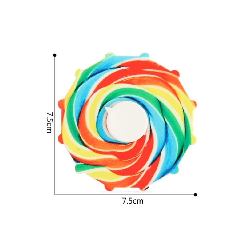 New Trend 3d Run Animated Fingertip Gyro Alloy Metal Gifts Fidget Spinner For Kids