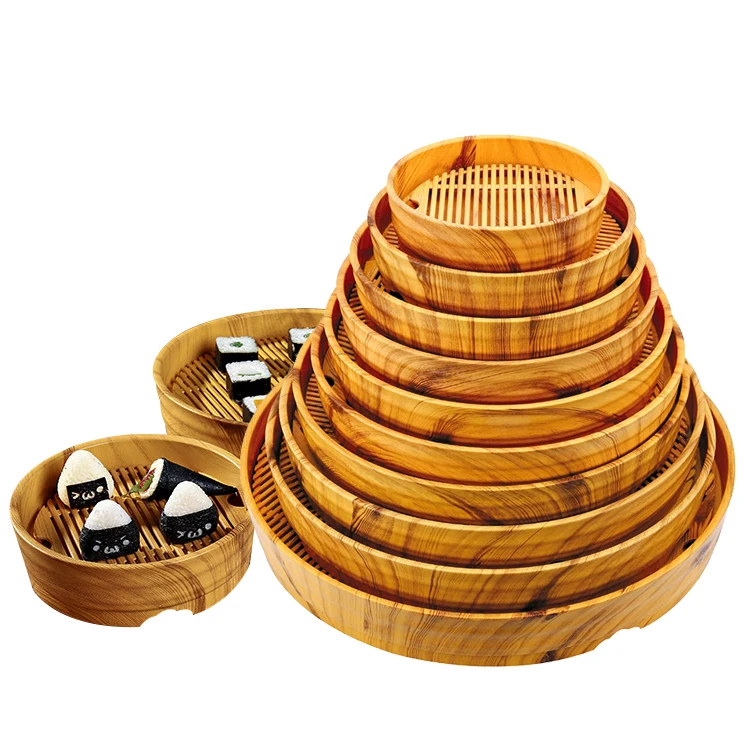 Japanese Restaurant Bibimbap Bucket Wooden Sushi Rice mixing bowl large barrels Hangiri Sushi Oke Pinewood Rice Mixing Tub