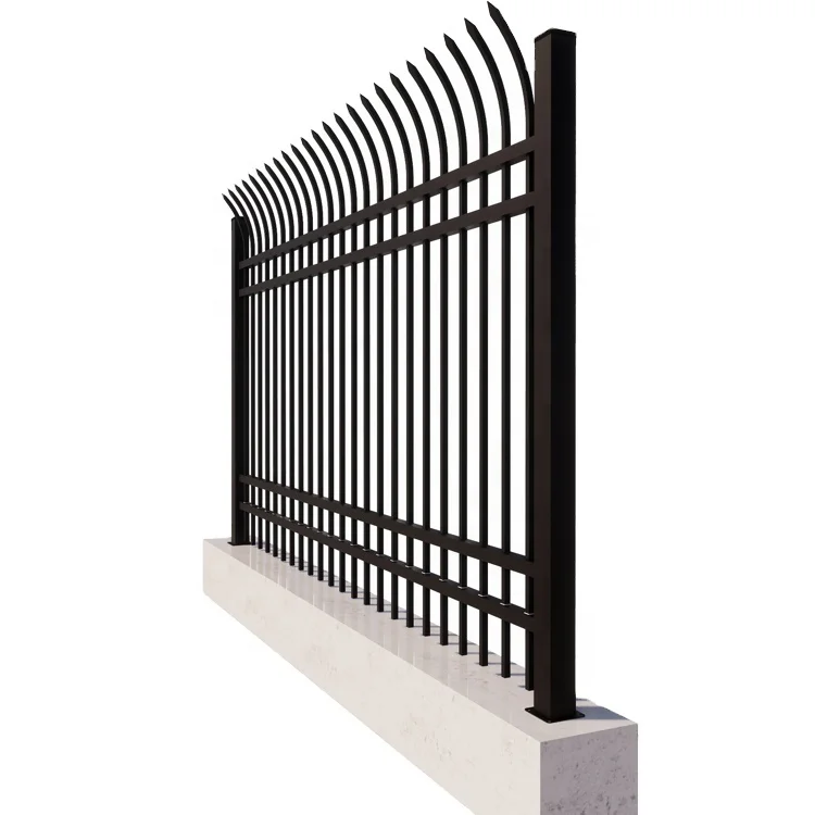 Curved tip guardrails, aluminum alloy guardrails, and black iron guardrails can be customized