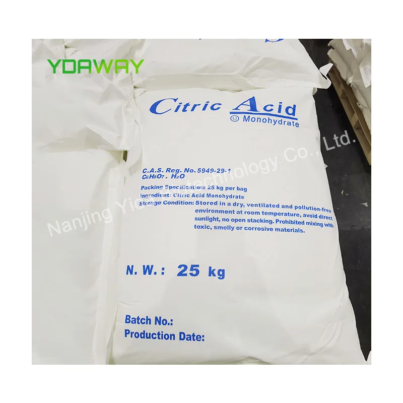 ENSIGN Brand Food Grade Citric Acid Anhydrous Dried Lemon Acid Hot Sale Food Additives Acidity Regulators CAS 77-92-9 Stock