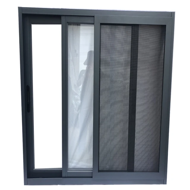 
Double glazed aluminium window profile sliding widow for house use 