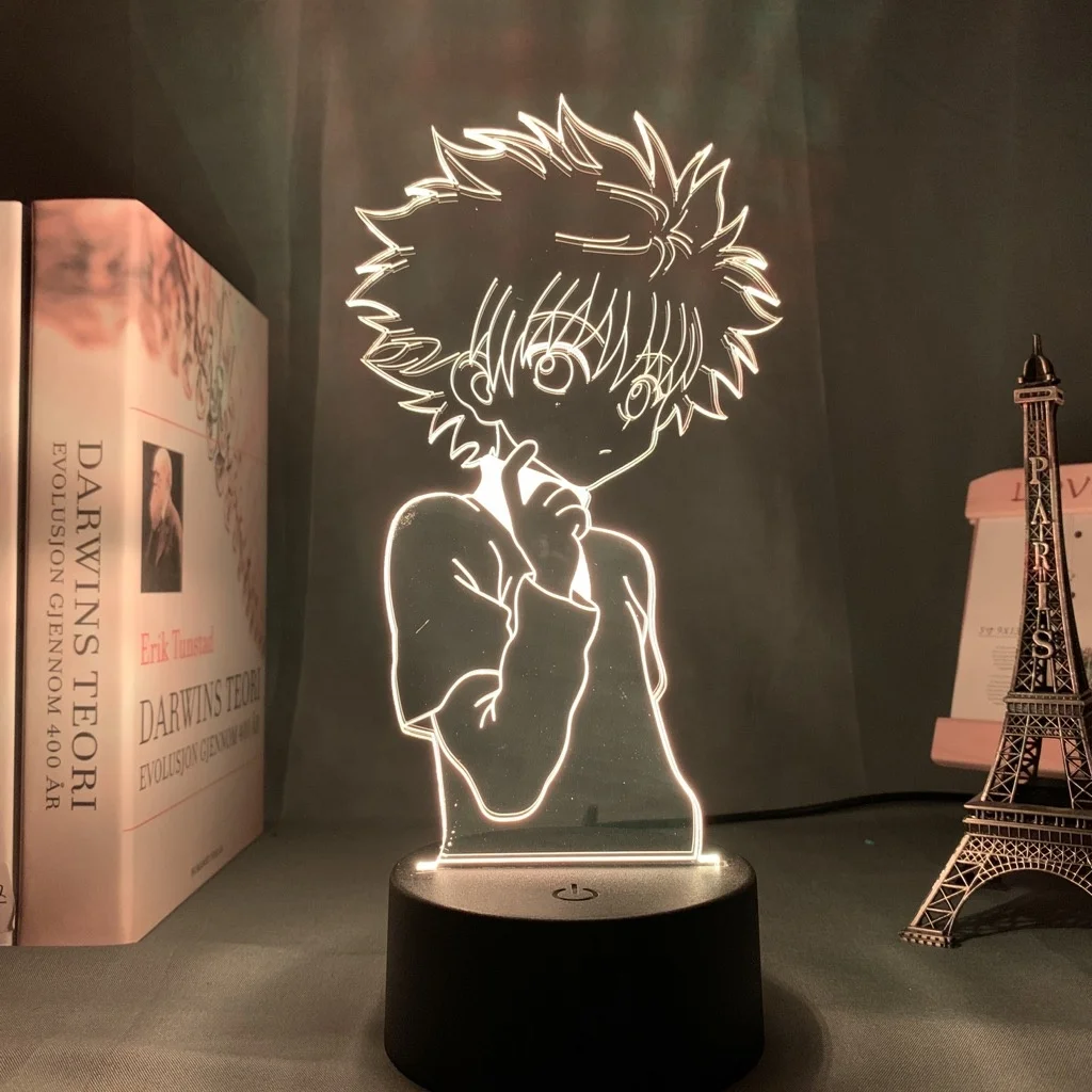 Ночник с 3D рисунком аниме сенсорный светильник выключателем и дистанционным управлением через USB для детской комнаты декор спальни ночник манги Подарочная фигурка