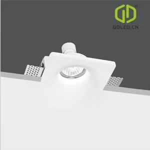 
GDLED IP20 Plaster Down Lighting, Gypsum Recessed Trimless Spot Light for Home 
