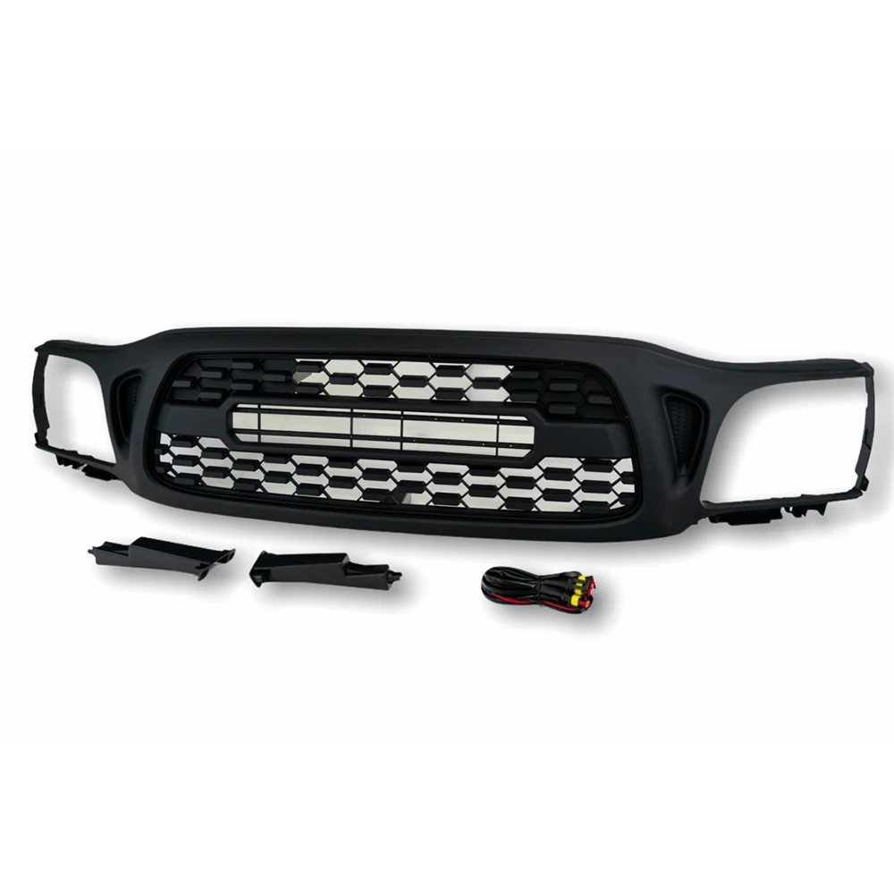 Spedking 2001-2004 ABS car bumper grille guard with lights for Toyota Tacoma