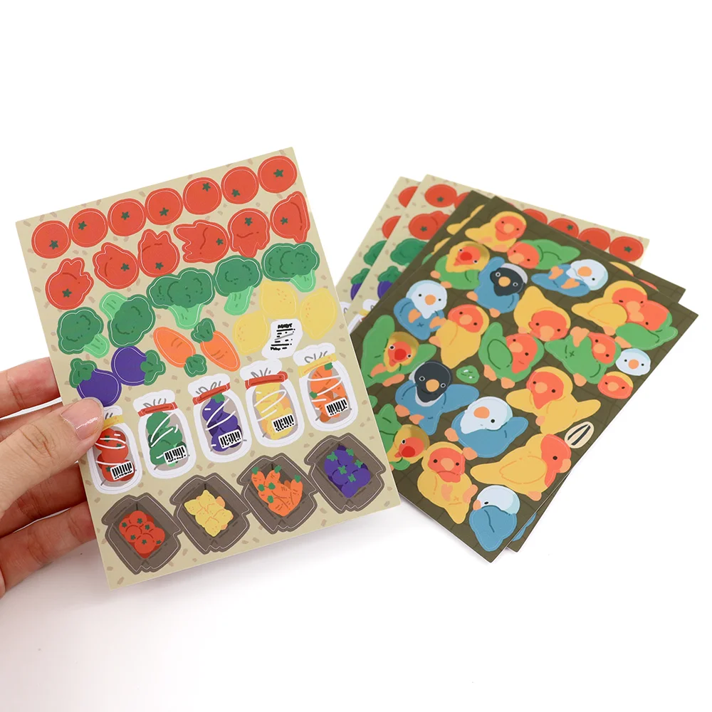 Kawaii Anime Waterproof Stationery Glitter Sticker Design Kawaii Scrapbook Sticker