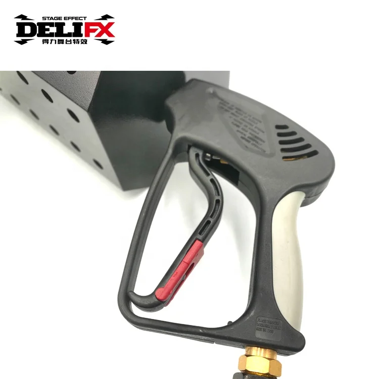 Powerful CO2 gas driven handheld portable Confetti storm machine 6-8 meters spray hight LED color paper gun confetti blower