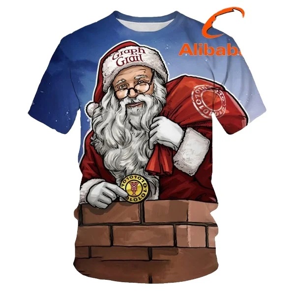 Cheaper The Latest Printed T-Shirts For Casual Fashion 3D Printing Shirt Men Christmas Pattern Personalize Holiday Tops