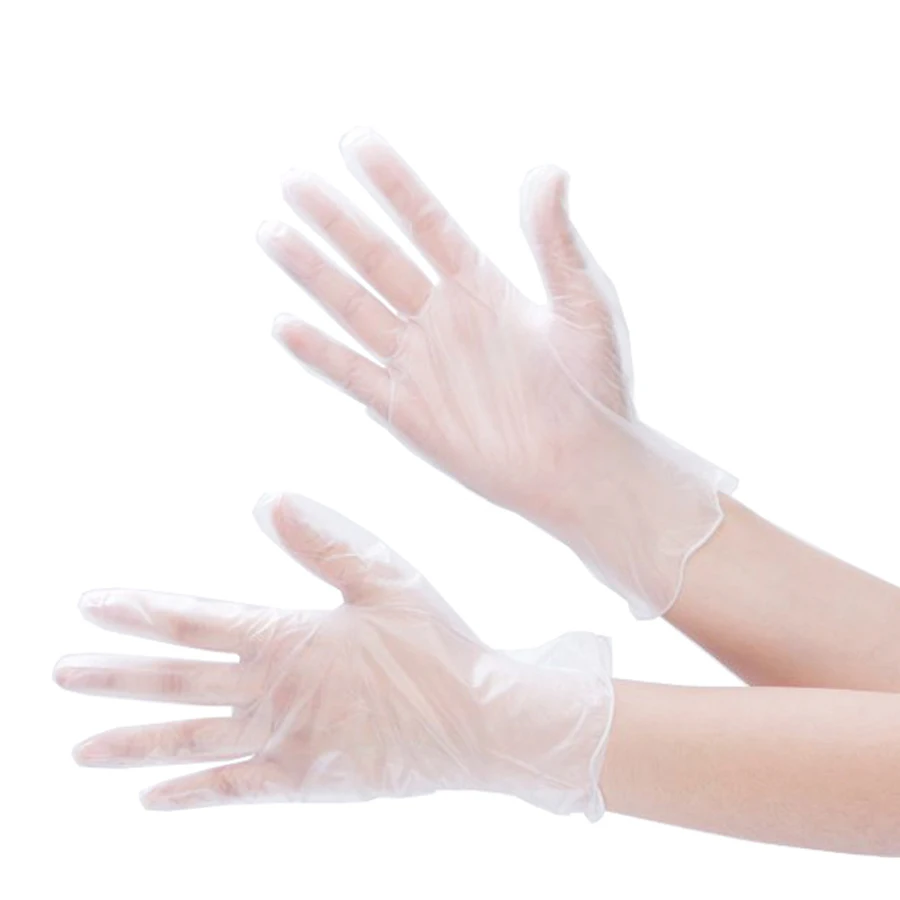 Cheap transparent PVC safety protective gloves Wholesale clean room vinyl gloves Hot selling household powder