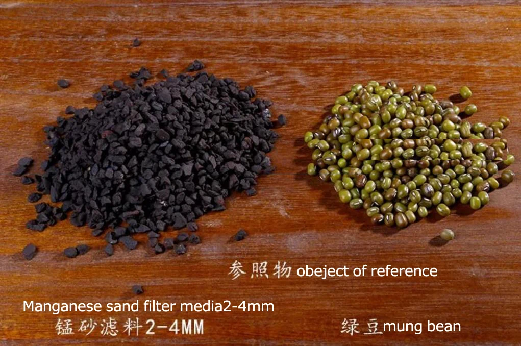 MnO2 45% manganese green sand for Underground Water Treatment