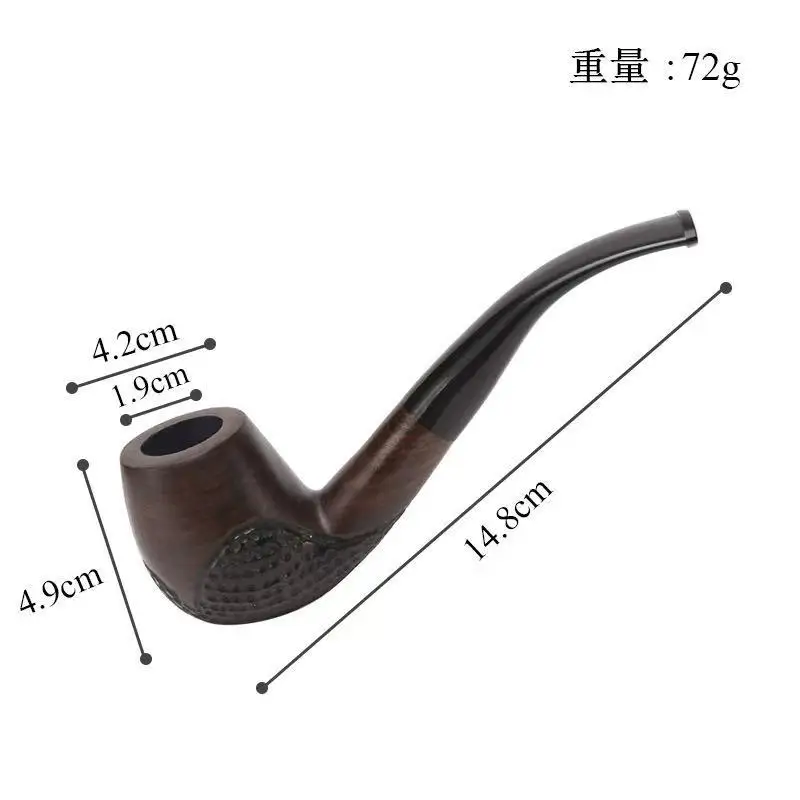 Wooden Rosewood Smoking Pipe Tobacco Tube Pipe Wood With 9mm Filter 10 Smoking Tool Pipe Set Gift For Men
