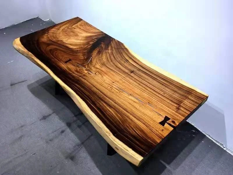 Restaurant Hotel Table Dining Walnut Wooden Dining Table New Model Luxury