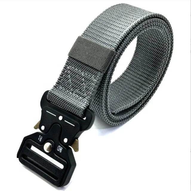 3.8CM Colorful Nylon Durable Lightweight Web Tactical Belt With Quick Release Buckle without magnetic