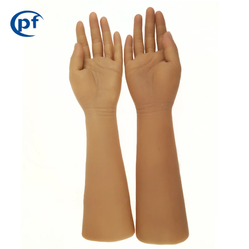 medical artificial limbs parts, prosthetic hand have finger, Silica gel hand