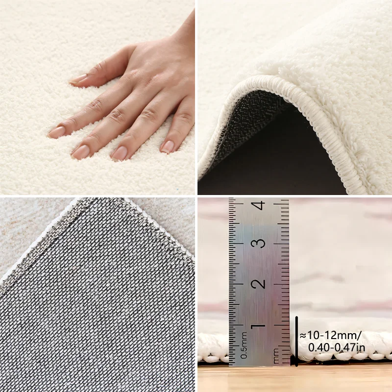 Family carpet faux cashmere Christmas element carpet doorway carpet small floor mat  hot sell mat residential rug