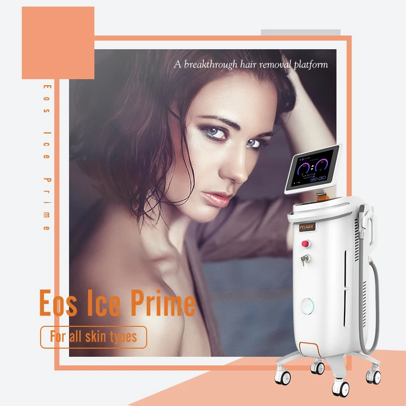 Eos Ice full face laser hair removal 2000W permanent hair removal machine for women on period