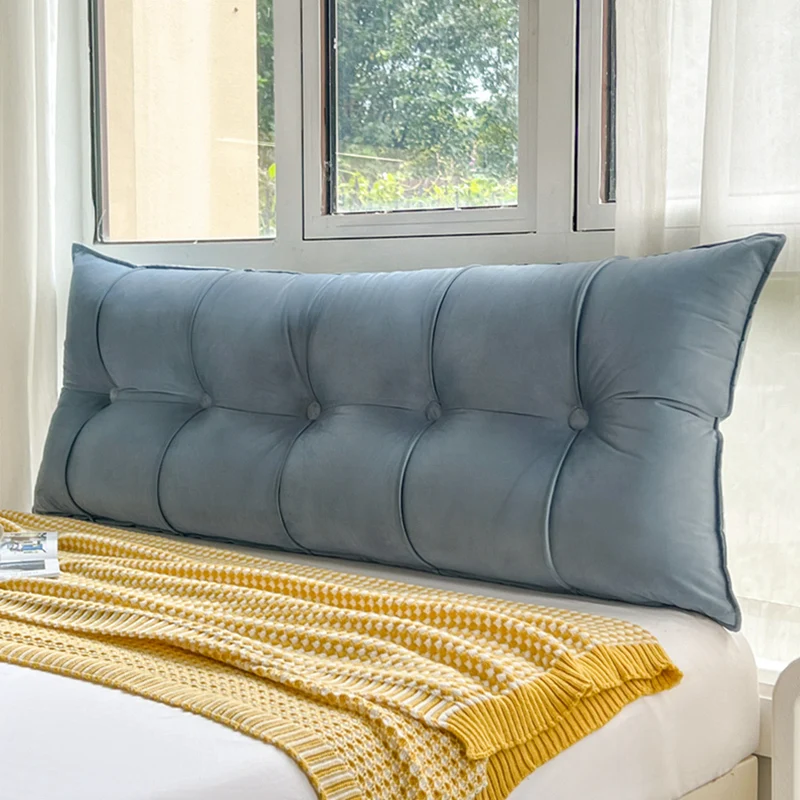 Solid Color 2024 new Dutch velvet headboard deep blue Pillow Case