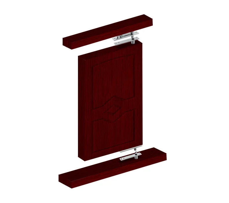 Heavy Duty Stainless Steel SS201 Concealed Door Pivot Hinges for Wooden Doors 180 Degree Shaft Pivot Hinge